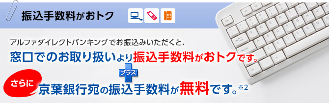 振込手数料がおトク