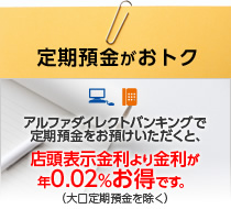 定期預金がおトク
