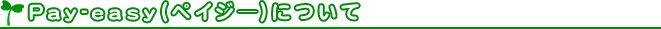 Pay-easy�i�y�C�W�[�j�ɂ���
