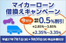 マイカーローン借換キャンペーン