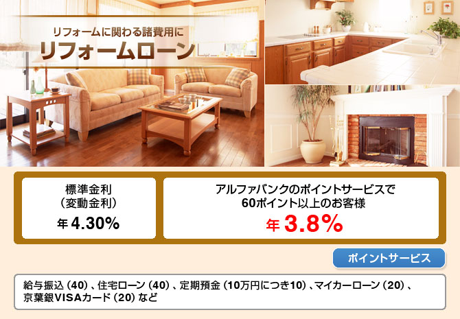 リフォームに関わる諸費用にリフォームローン