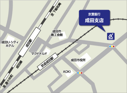 成田支店地図